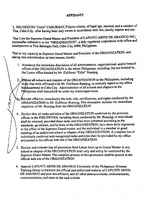 SGM Affidavit - Page 1