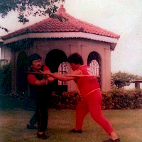Master Cris and SGM Caburnay performing Espada y Daga in Cebu.