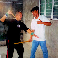 Master Cris and a young Master Buboy in Bulacan.